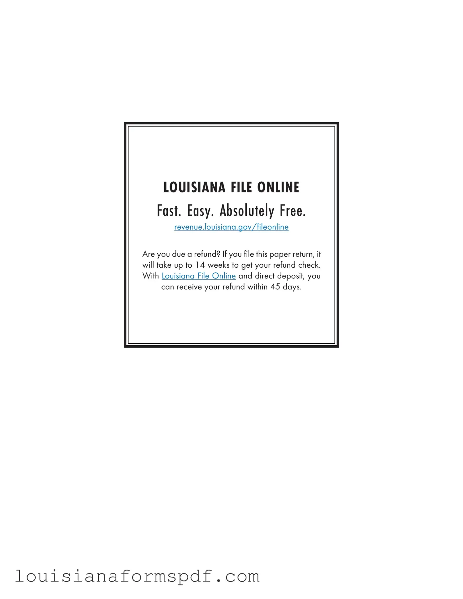 Official It 540 2D Louisiana Template in PDF